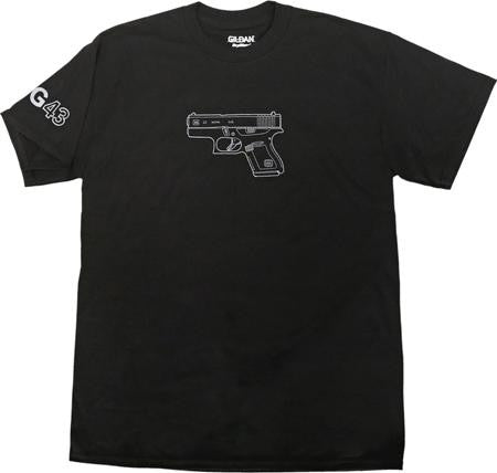 GLOCK AA46100 G43        TSHIRT  S BLK