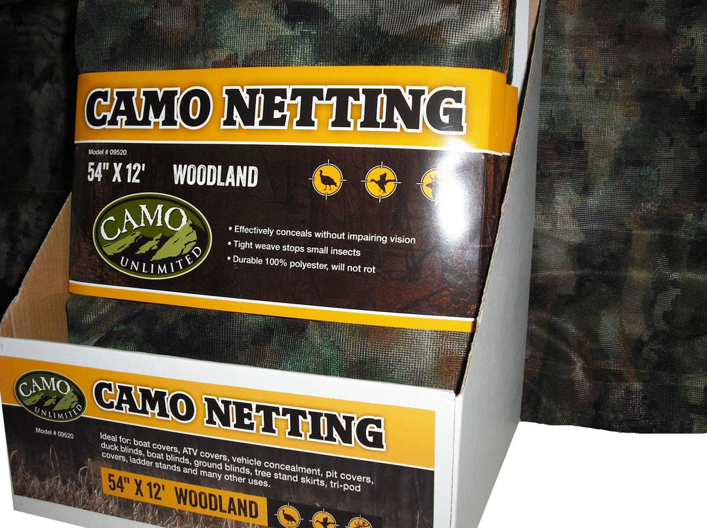 CAMO 9520 POLY NETTING WOODLAND 54X144