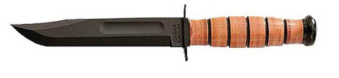 KABAR 1250   USMC SHORT LTHR HNDL WS