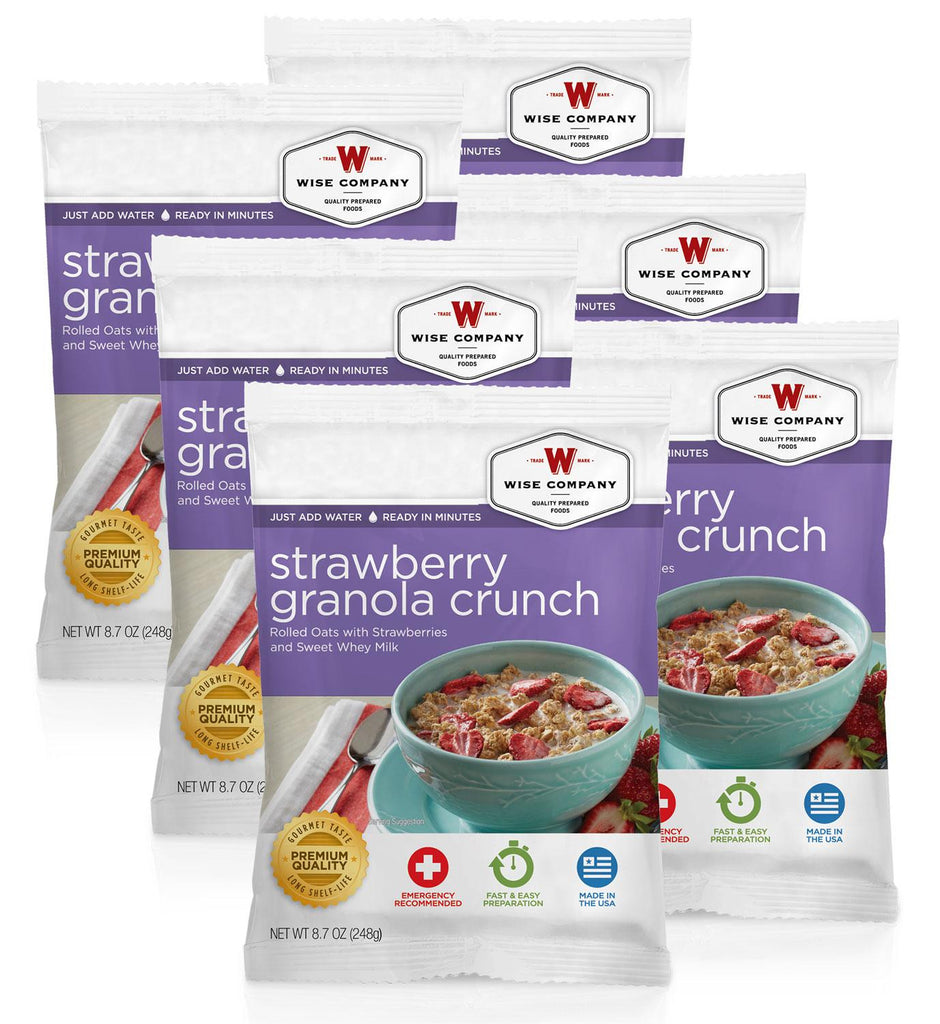 WISE 05907 STRAWBERRY GRANOLA 6CT 2SER