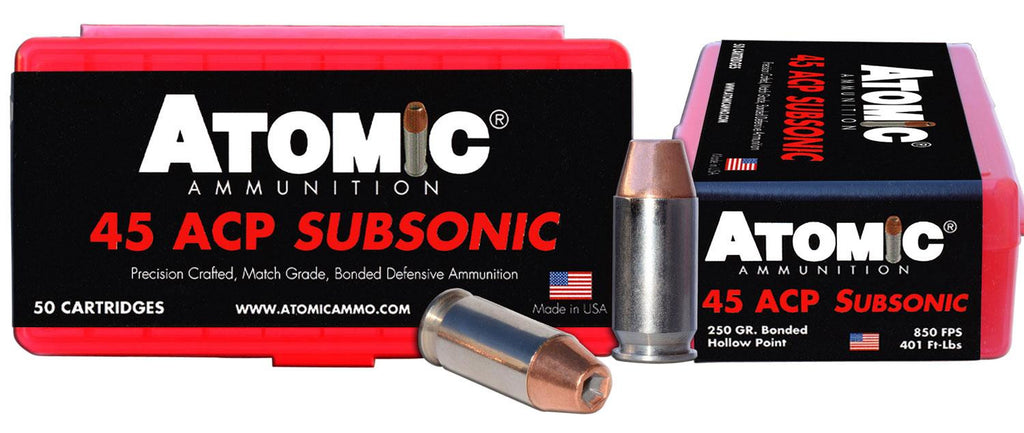 ATOMIC 00439 45ACP  250 SUBSONIC 50-10