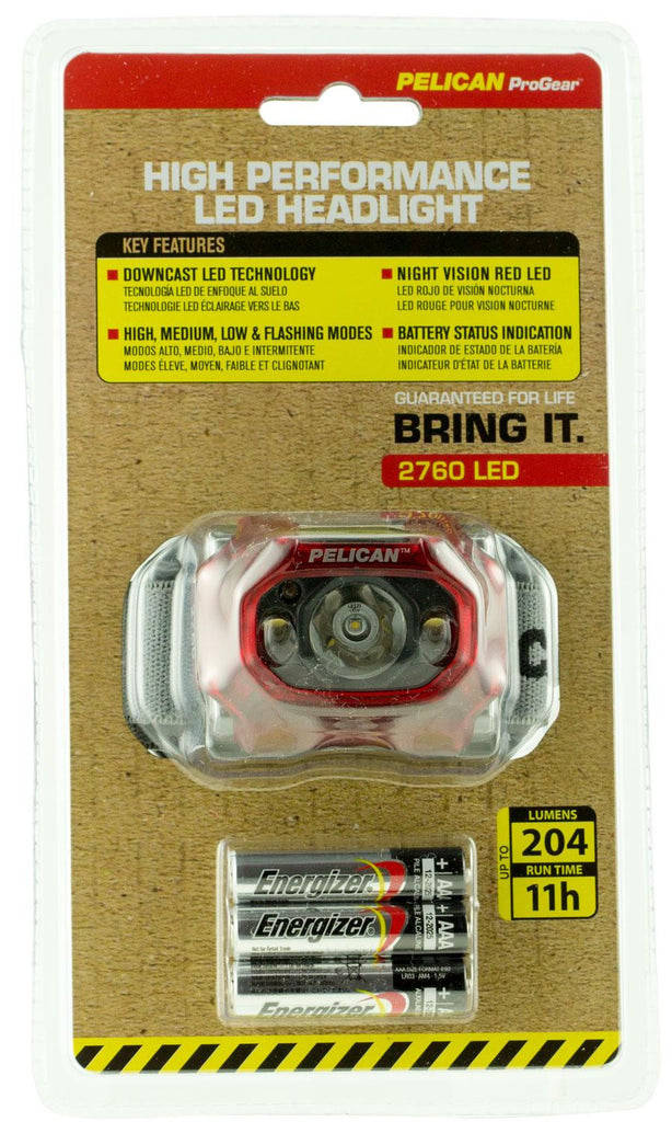 PELICAN 2760C  HEADLIGHT TRANS RED  G2