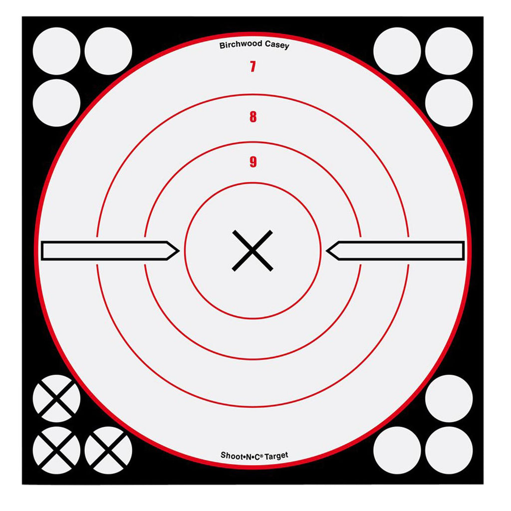 BIR 34802 SHOOT-N-C 8IN ROUND BLK-WHT6