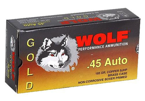 WOLF GOLD G45HP1  45ACP SJHP 185 50-10