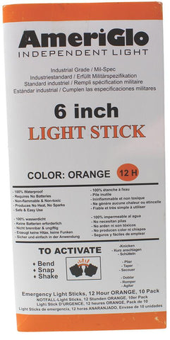 AMER 612HO10B  STICKS 6IN 12H  ORNG 10