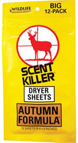 WILD 580   SCENT KILLER DRYER SHEETS