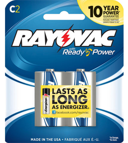 RAY 814-2F    ALK C   CARD BATTERY 2PK