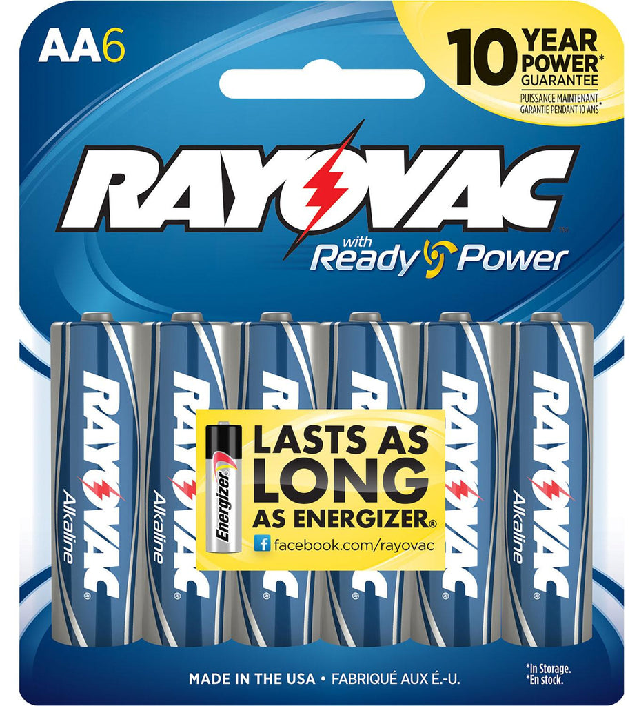 RAY 815-6F    ALK AA  CARD BATTERY 6PK