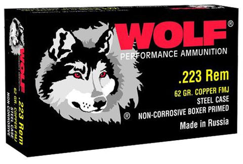 WOLF 22362        223  FMJ CP  62  500