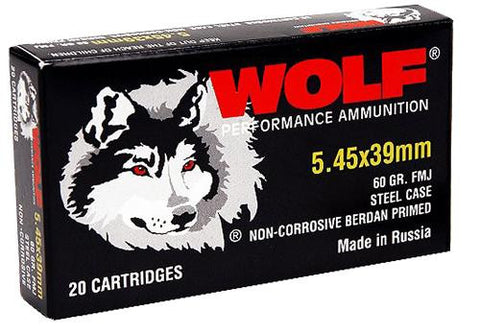 WOLF 545BFMJ   5.45X39 FMJ BI  60  750