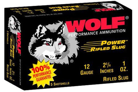 WOLF 12SLUG   POWER 12 1OZ SLUG 250RDS