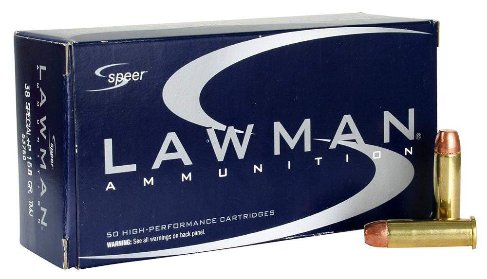 SPEER 53750 LAWMAN 38S+P 158 TMJ 50-20