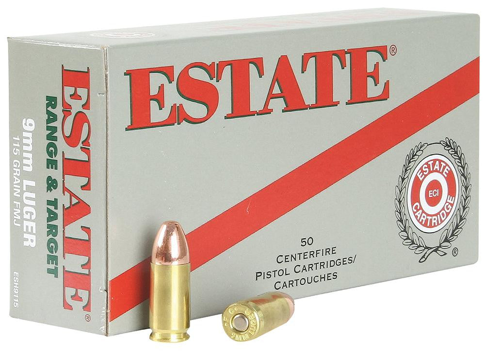 EST ESH9115  RANGE 9MM 115 FMJ   50-20