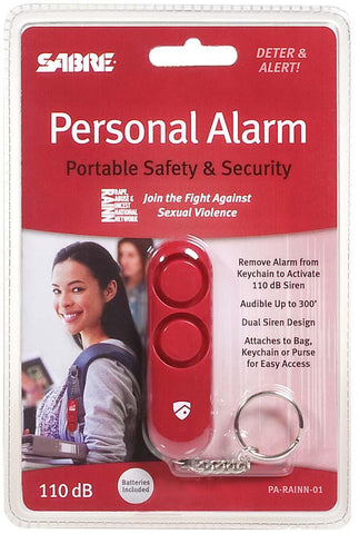 SEC PARAINN01 PERSONAL ALARM RAINN RED