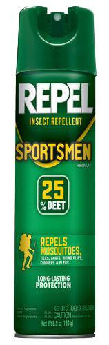 REPEL 94137 SPORTSMEN AERO 25%DEET 6OZ