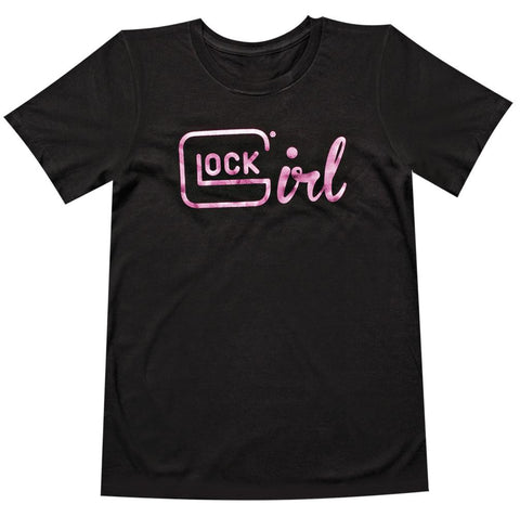 GLOCK AA46001 GLK GIRL TSHIRT S BLK-PK