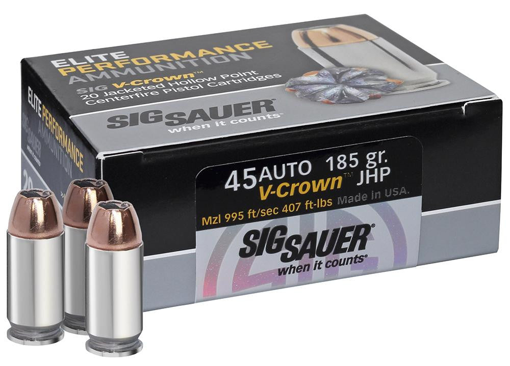 SIG E45AP0-20 45   185 JHP VCRWN 20-10