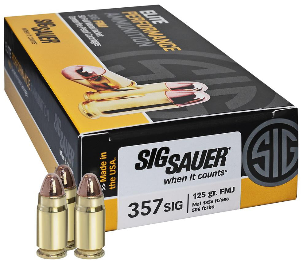 SIG E357B1-50 357S  125 FMJ      50-20