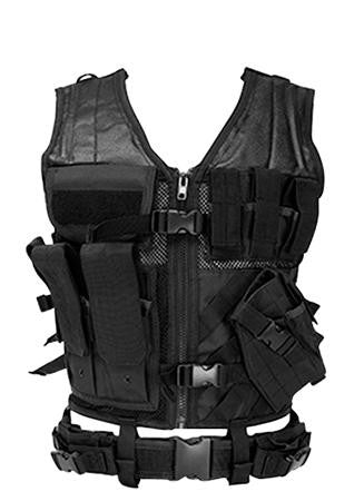 NC CTV2916B    TACT VEST BLK  M-XL